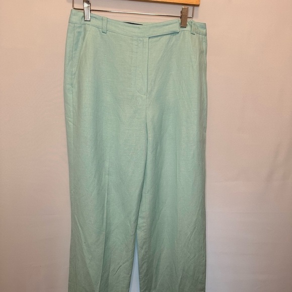 Kasper 55%Linen Blend 45% Rayon Dress Pants Workwear Straight Leg Lined Size 6 - Picture 9 of 10